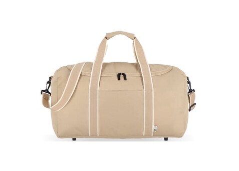 InSideOut R-PET duffle bag Koli - Ecru bedrucken, Art.-Nr. LT57102-N0054