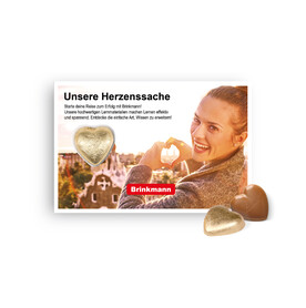 SCHOKOKARTE MIT LINDT HERZ bedrucken, Art.-Nr. 91209 SCHOKOKARTE MIT LINDT HERZ bedrucken, Art.-Nr. 91209