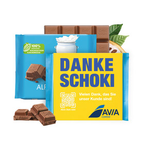 RITTER SPORT MIT WERBEBANDEROLE bedrucken, Art.-Nr. 91296 RITTER SPORT MIT WERBEBANDEROLE bedrucken, Art.-Nr. 91296