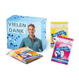 WERBEBOX MIT Ahoj BRAUSE PULVER bedrucken, Art.-Nr. 91624