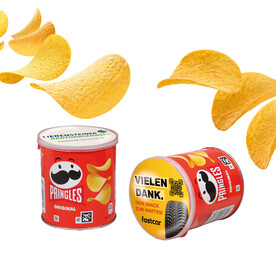 PRINGLES MINI ORIGINAL MIT WERBEEINLEGER bedrucken, Art.-Nr. 91646 PRINGLES MINI ORIGINAL MIT WERBEEINLEGER bedrucken, Art.-Nr. 91646