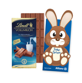 LINDT SCHOKOLADENTAFEL „OSTERHASE” bedrucken, Art.-Nr. 94536