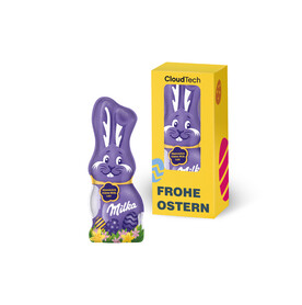 MILKA SCHMUNZELHASE IN DER WERBEBOX, 15 g bedrucken, Art.-Nr. 94577