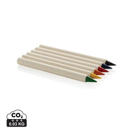 Micki GRS Infinity 6-teiliges Buntstift-Set weiß bedrucken, Art.-Nr. P611.3503