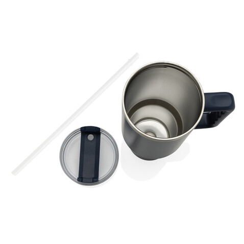 Peakflow Becher aus RCS recyceltem Stainless Steel 1200ml navy blau bedrucken, Art.-Nr. P437.3325