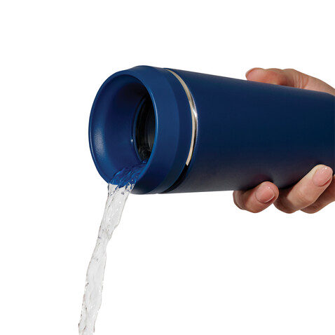 Topl-Trinkbecher aus rec. Stahl mit 360-Grad-Deckel 354ml navy blau bedrucken, Art.-Nr. RBTGS12NA