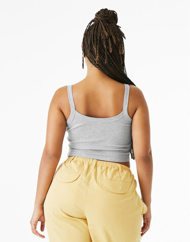 Bella Women`s Micro Rib Spaghetti Strap Tank, Athletic Heather, S bedrucken, Art.-Nr. 025061233