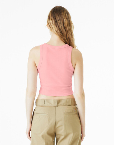 Bella Women`s Micro Rib Racer Tank, Solid Navy Blend, S bedrucken, Art.-Nr. 027062093