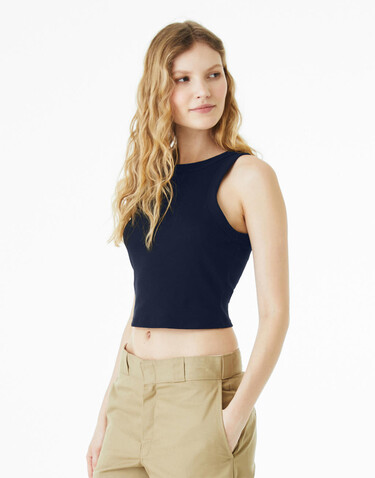 Bella Women`s Micro Rib Racer Tank, Solid Red Blend, M bedrucken, Art.-Nr. 027064024