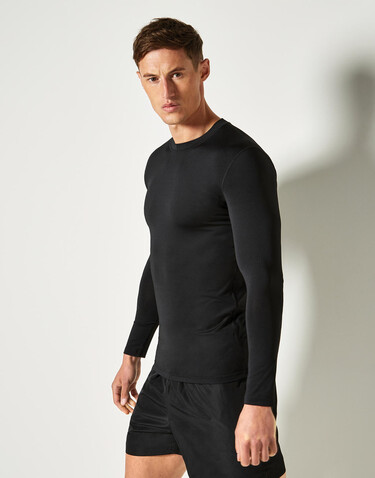 Kustom Kit Warmtex® Base Layer LS, Black, 2XS bedrucken, Art.-Nr. 030111011