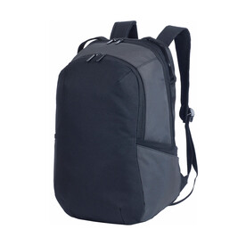 Shugon Kyiv Fine Backpack, Black/Dark Grey, One Size bedrucken, Art.-Nr. 034381530