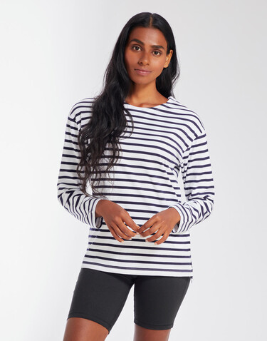 Mantis One Breton Top, White/Navy, L bedrucken, Art.-Nr. 123480525