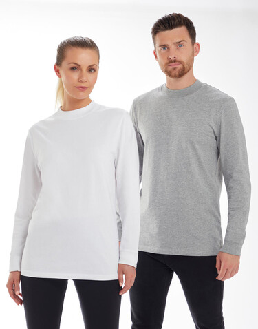 Mantis Essential Heavy Long Sleeve T, White, L bedrucken, Art.-Nr. 182480005