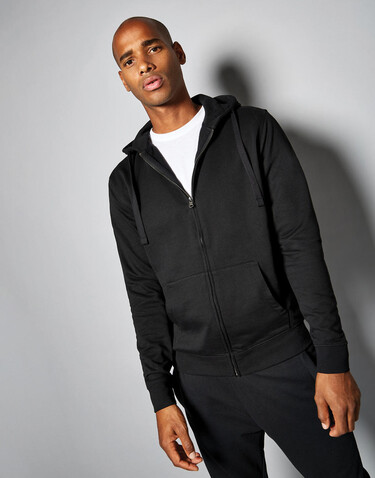 Kustom Kit Regular Fit Zipped Hoodie Superwash® 60º, Black, XS bedrucken, Art.-Nr. 203111012