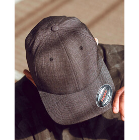 Flexfit Fine Melange Cap, Charcoal, S/M bedrucken, Art.-Nr. 311681301