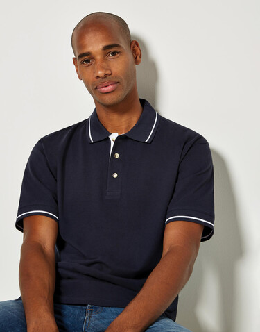 Kustom Kit Men`s Classic Fit St. Mellion Polo, Navy/Sun Yellow, XL bedrucken, Art.-Nr. 504112466 Kustom Kit Men`s Classic Fit St. Mellion Polo, Navy/Sun Yellow, XL bedrucken, Art.-Nr. 504112466