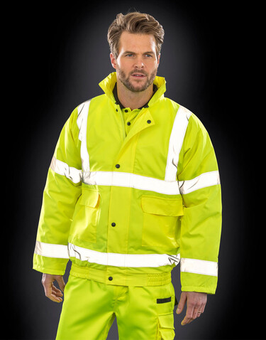 Result Core Hi-Vis Winter Blouson, Fluorescent Orange, S bedrucken, Art.-Nr. 819334053