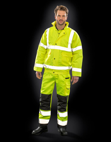 Result Core Hi-Vis Winter Blouson, Fluorescent Orange, S bedrucken, Art.-Nr. 819334053