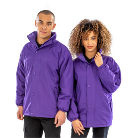 Result Recycled Fleece Lined Stomdri 4000 Jacket, Black/Grey, S bedrucken, Art.-Nr. 820331513