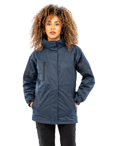 Result Ladies` 3-in-1 Journey Jacket, Black/Black, XS (8) bedrucken, Art.-Nr. 851331772