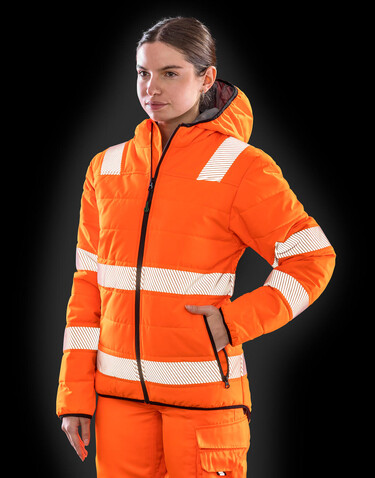 Result Recycled Ripstop Padded Safety Jacket, Navy Blue, S bedrucken, Art.-Nr. 963332003
