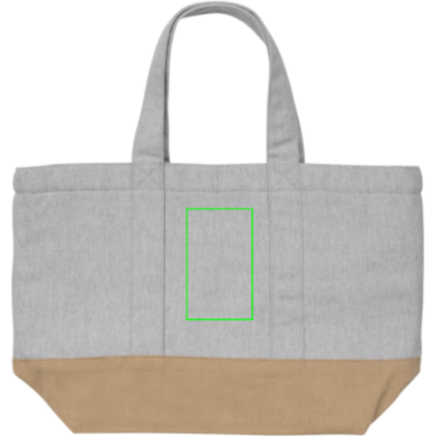 Impact Aware™ 285g/m² ungefärbte rCanvas-Kühltasche grau bedrucken, Art.-Nr. P422.472