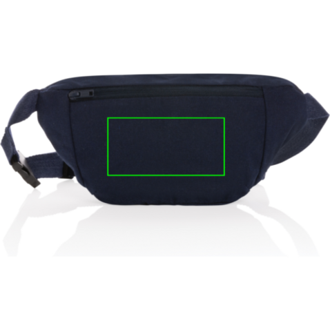 Impact Aware™ 285g/m² ungefärbte rCanvas-Gürteltasche navy blau bedrucken, Art.-Nr. P730.075