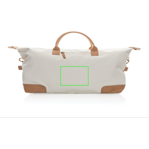 Impact AWARE™ 16 oz. rCanvas große Wochenendtasche off white bedrucken, Art.-Nr. P760.250