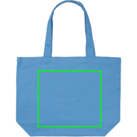 Impact Aware™ 240g/m² rCanvas Shopper mit Tasche tranquil blue bedrucken, Art.-Nr. P762.975
