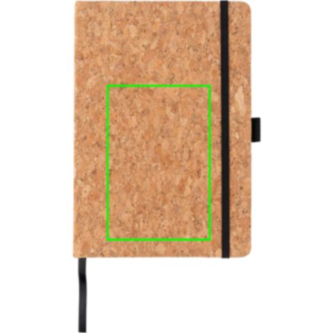 Kork Hardcover Notizbuch A5 braun bedrucken, Art.-Nr. P774.249