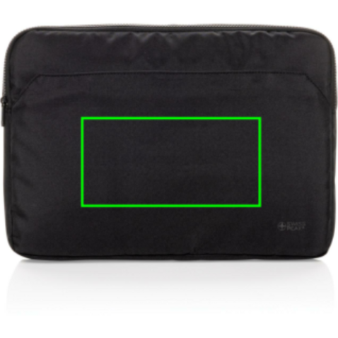 Swiss Peak Aware™ RPET Essential 15.6&quot; Laptop Sleeve schwarz bedrucken, Art.-Nr. P788.1601