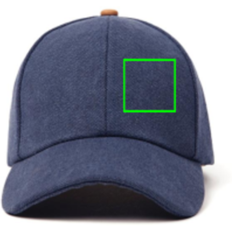 VINGA Bosler AWARE™ Canvas-Kappe navy blau bedrucken, Art.-Nr. V453035