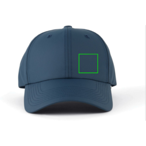 VINGA Baltimore AWARE™ Kappe aus recyceltem PET navy blau bedrucken, Art.-Nr. V453105