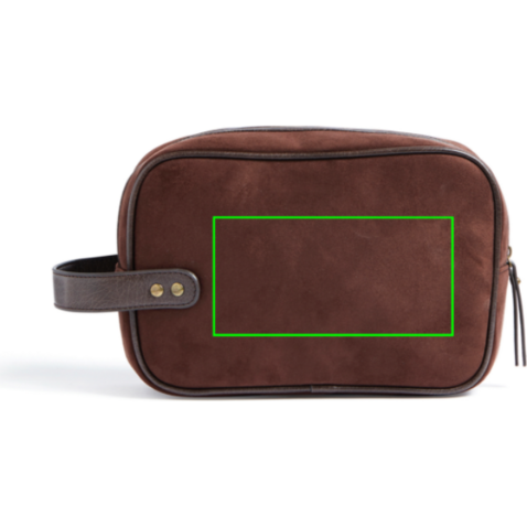 VINGA Hunton Kosmetiktasche braun bedrucken, Art.-Nr. 526019