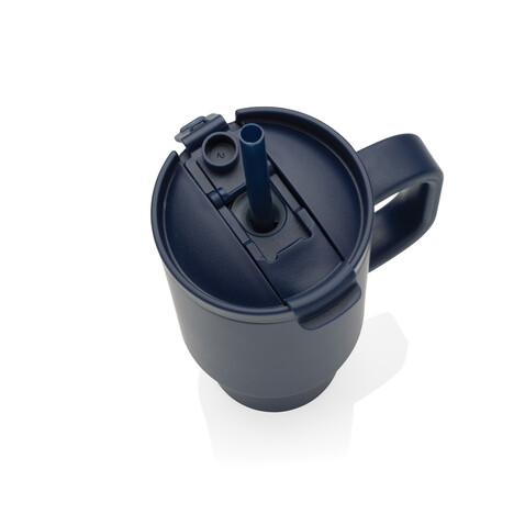 Cruiser kompakter, auslaufsicherer RCS rec. Becher 480ml navy blau bedrucken, Art.-Nr. P437.1525