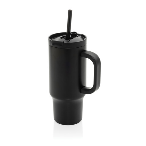 Cruiser kompakter, auslaufsicherer RCS rec. Becher 480ml schwarz bedrucken, Art.-Nr. P437.1501