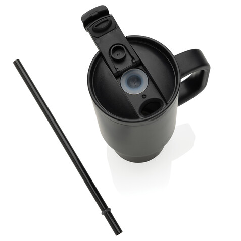 Cruiser kompakter, auslaufsicherer RCS rec. Becher 480ml schwarz bedrucken, Art.-Nr. P437.1501
