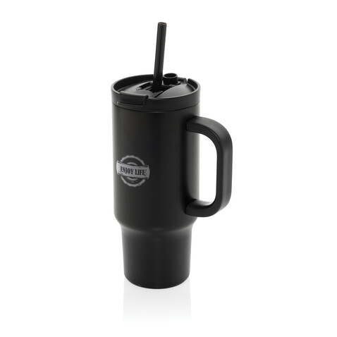Cruiser kompakter, auslaufsicherer RCS rec. Becher 480ml schwarz bedrucken, Art.-Nr. P437.1501