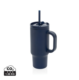 Cruiser kompakter, auslaufsicherer RCS rec. Becher 480ml navy blau bedrucken, Art.-Nr. P437.1525