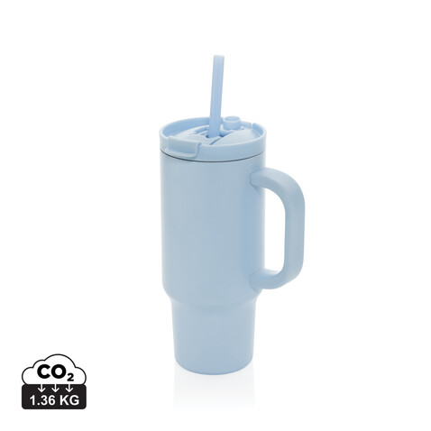 Cruiser kompakter, auslaufsicherer RCS rec. Becher 480ml blau bedrucken, Art.-Nr. P437.1515