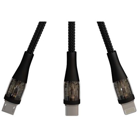 SCX.design C51 60W 5-in-1-Schnellladekabel aus rPET mit Display, schwarz bedrucken, Art.-Nr. 1PX19290 SCX.design C51 60W 5-in-1-Schnellladekabel aus rPET mit Display, schwarz bedrucken, Art.-Nr. 1PX19290