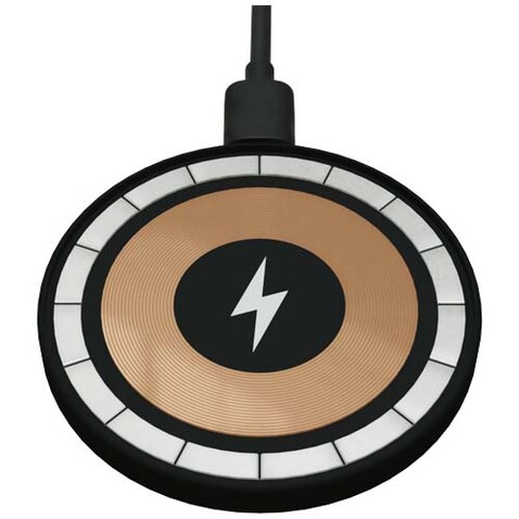 SCX.design W37 15W extra slim kabelloses Ladepad aus recyceltem Aluminium, schwarz bedrucken, Art.-Nr. 1PX20490