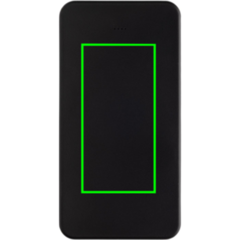 Boostcore 10.000mAh Powerbank aus RCS rec. Kunststoff schwarz bedrucken, Art.-Nr. P322.5601