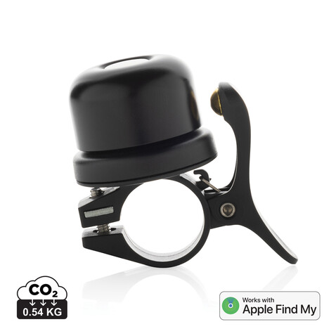 Pedalfinder Fahrradklingel mit weltweiter Ortung schwarz bedrucken, Art.-Nr. P301.6101