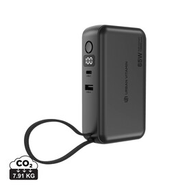 Urban Vitamin Eureka RCS rec. 65W-10.000mAh Hybrid-Ladegerät schwarz bedrucken, Art.-Nr. P301.9901