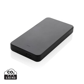 Boostcore 10.000mAh Powerbank aus RCS rec. Kunststoff schwarz bedrucken, Art.-Nr. P322.5601