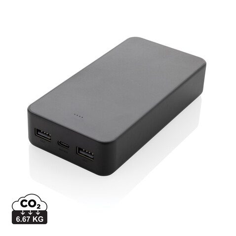 Boostcore 20.000mAh Powerbank aus RCS rec. Kunststoff schwarz bedrucken, Art.-Nr. P322.5701 Boostcore 20.000mAh Powerbank aus RCS rec. Kunststoff schwarz bedrucken, Art.-Nr. P322.5701
