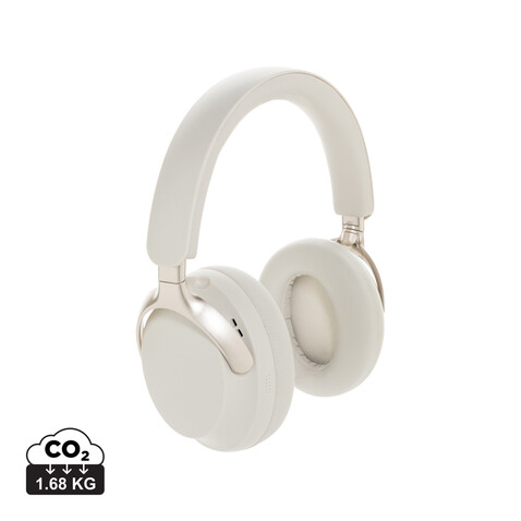 Soundpro ANC Kopfhörer aus RCS rec. Kunststoff weiß bedrucken, Art.-Nr. P331.1123