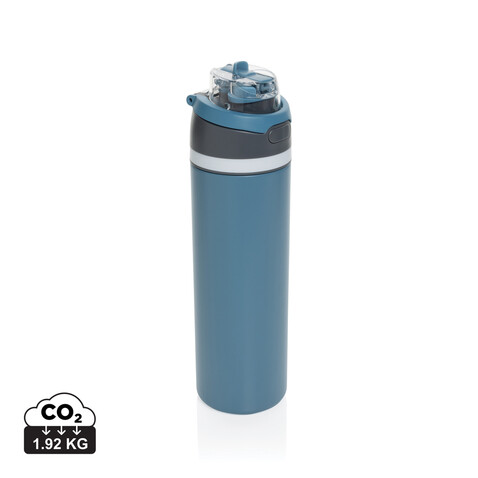 Omni Sip verschließbare Flasche aus RCS-reSteel, 720ml blau bedrucken, Art.-Nr. P437.0805