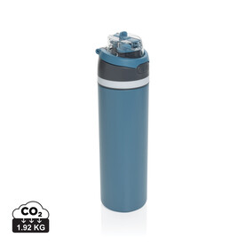 Omni Sip verschließbare Flasche aus RCS-reSteel, 720ml blau bedrucken, Art.-Nr. P437.0805 Omni Sip verschließbare Flasche aus RCS-reSteel, 720ml blau bedrucken, Art.-Nr. P437.0805